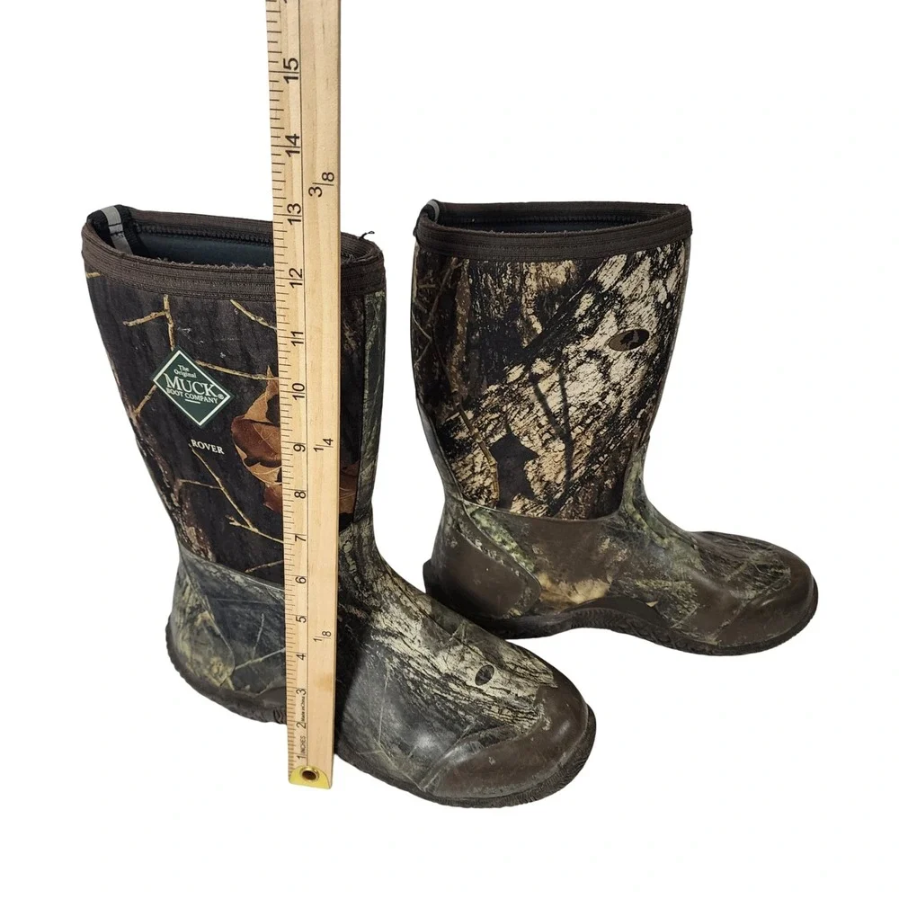 Muck Boot Company Rover Kids Camo Waterproof Rain Boots Brown Size 7 Kids